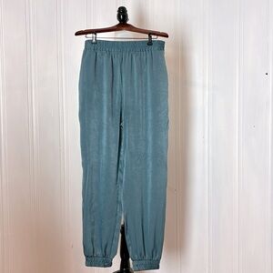 Beautiful ZARA satin blue Aladin pants
